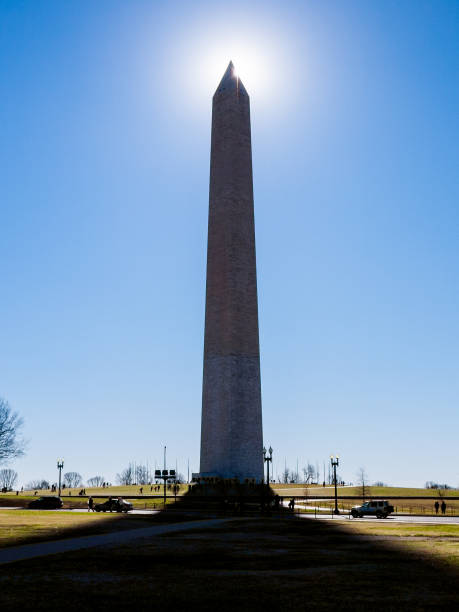 istock Sun halo around Washington Monument on a clear day 1284575550