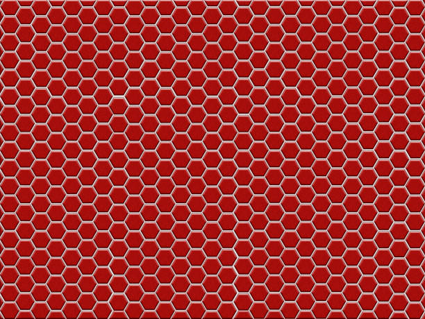 istock 3d illustration of floor or wall covered with hexagonal tiles 1284577054