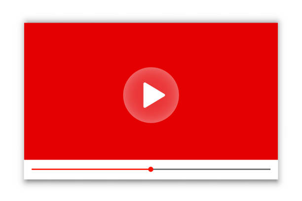 istock Video chat user interface mockup, concept of social remote media, video calls window overlay, remote communication, video content - vector for stock 1284580614