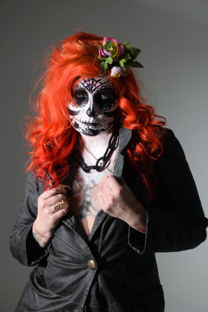 istock Santa Muerte Halloween makeup 1284581985