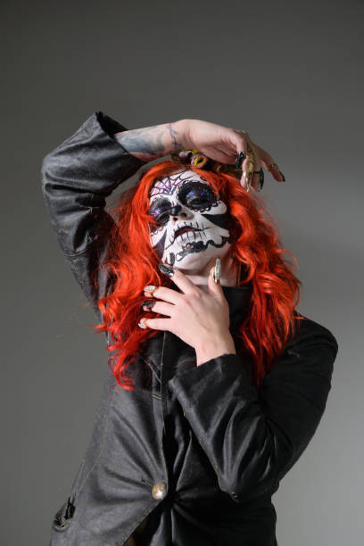 istock Santa Muerte Halloween makeup 1284582032