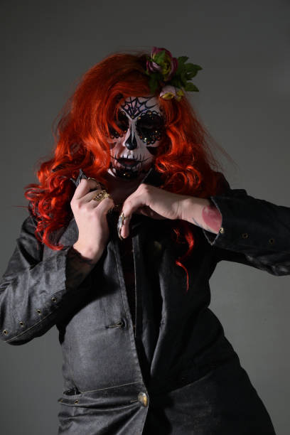 istock Santa Muerte Halloween makeup 1284582113