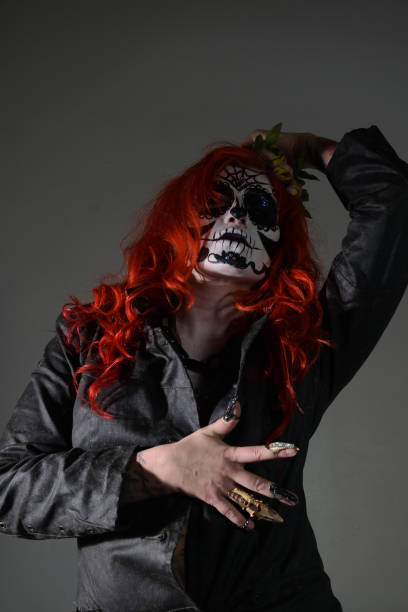 istock Santa Muerte Halloween makeup 1284582154