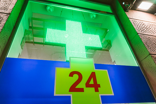 Pharmacy Cross 24 Hours Of Medication Helps Symptoms pills chemist