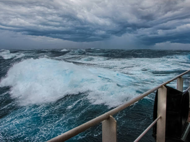 istock Violent storm in the ocean 1284584339