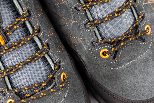 istock Details of hiking shoes. 1284584935