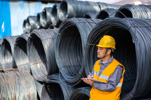 istock Asian worker working in the steel market 1284587109