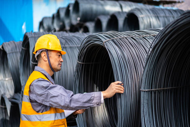 istock Asian worker working in the steel market 1284587363