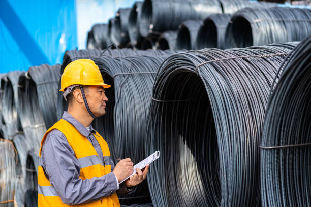 istock Asian worker working in the steel market 1284587433