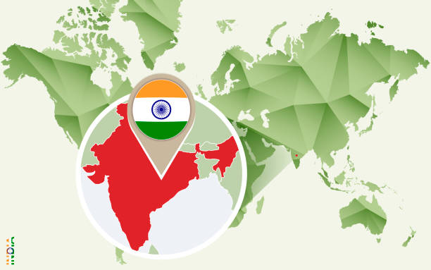 istock Infographic for India, detailed map of India with flag. 1284589756