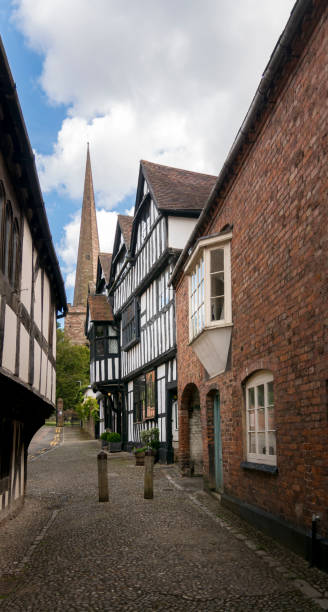 istock Church Lane in Ledbury, Hereforedshire, UK 1284591708
