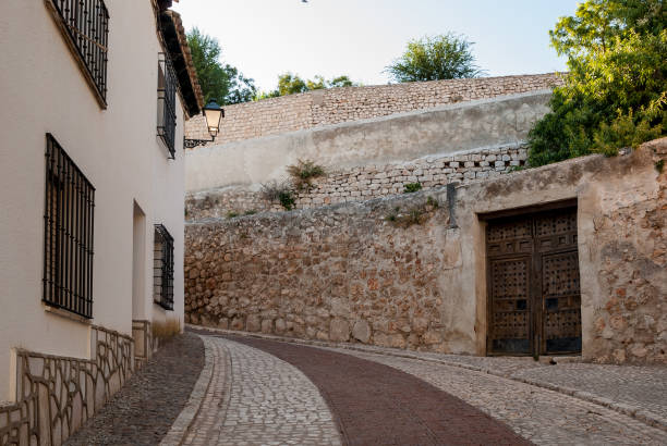 Typical streets of Chinchon, Madrid. Spain