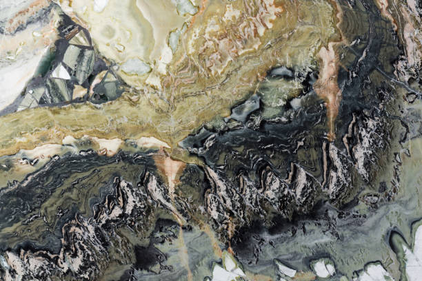 istock Exquisite quartzite texture in beige and grey colours. 1284593198