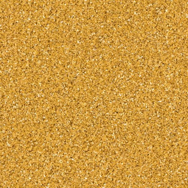 istock Yellow, golden glitter, sparkle confetti texture. Christmas abstract background, seamless pattern. 1284594589