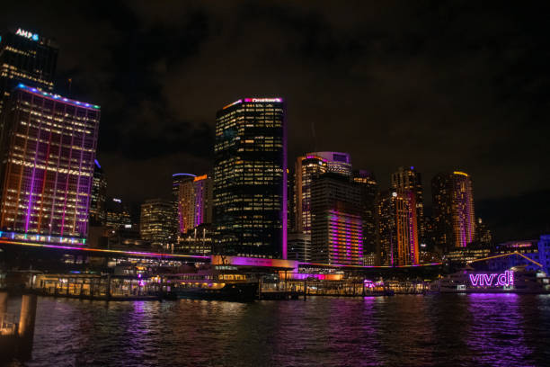 istock Night panoramic cityscape from Sidney on february, 2019 1284604984