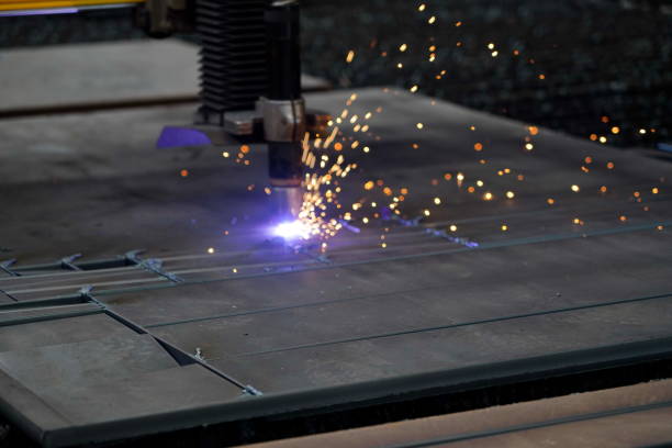 istock cutting iron and steel with cnc laser and plasma 1284608816