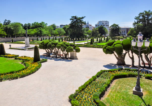 istock Buen Retiro park landscape in Madrid, Spain 1284612824