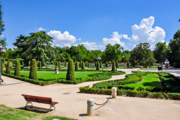 istock Buen Retiro park landscape in Madrid, Spain 1284612836
