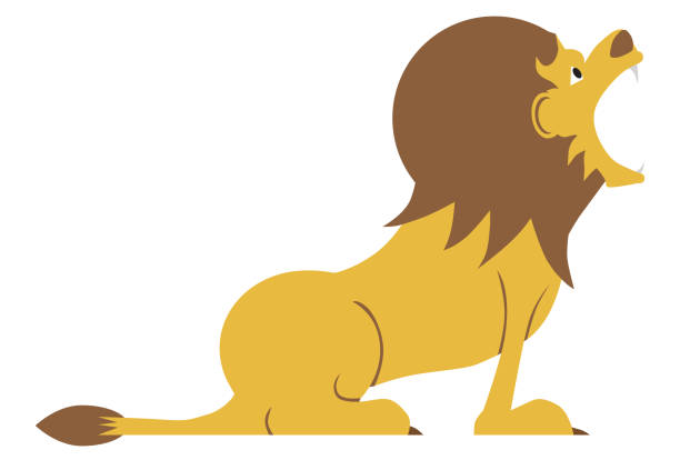183 Cartoon Of A Scary Lion Illustrations & Clip Art - iStock