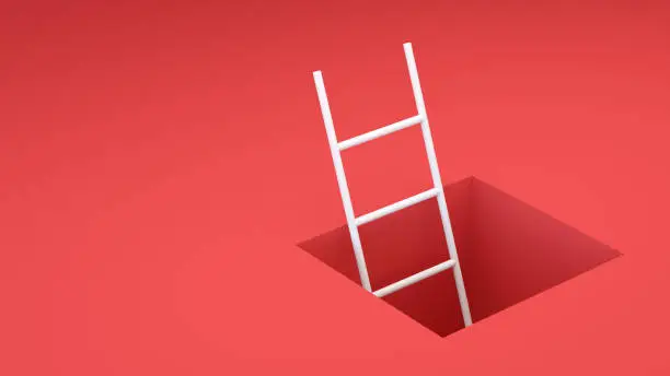 Photo of Abstract Ladder leading to the exit