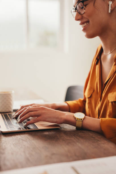 istock Female blogger writing a blog on laptop 1284620714