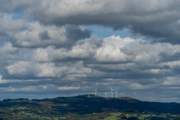 istock Wind turbines in a wind farm 1284620784