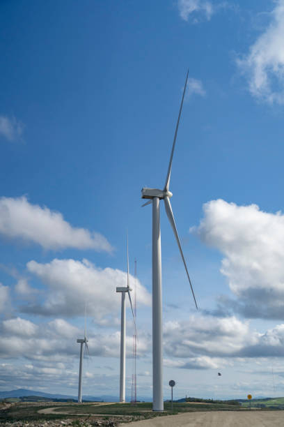 istock Wind turbines in a wind farm 1284620826