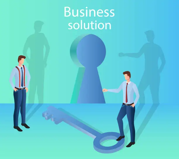 Vector illustration of Business solution