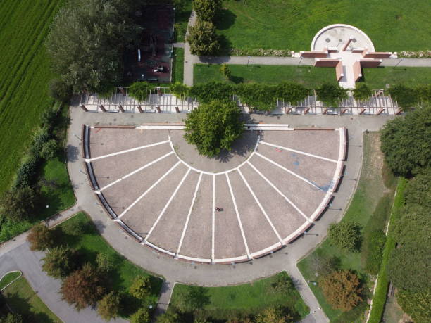 istock Aerial view of a park over Milan 1284630010
