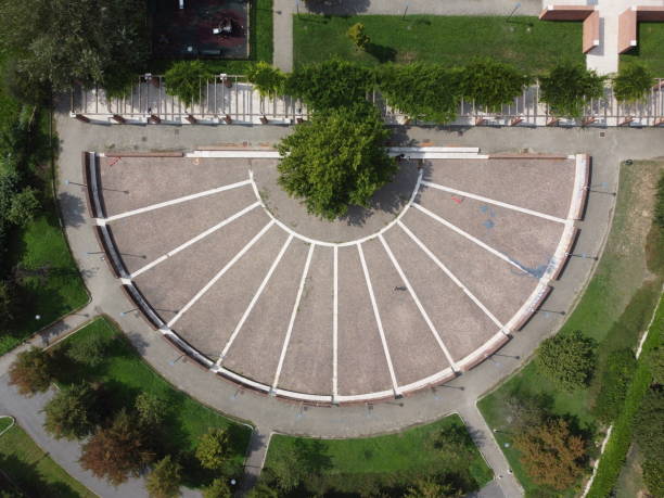istock Aerial view of a park over Milan 1284630012