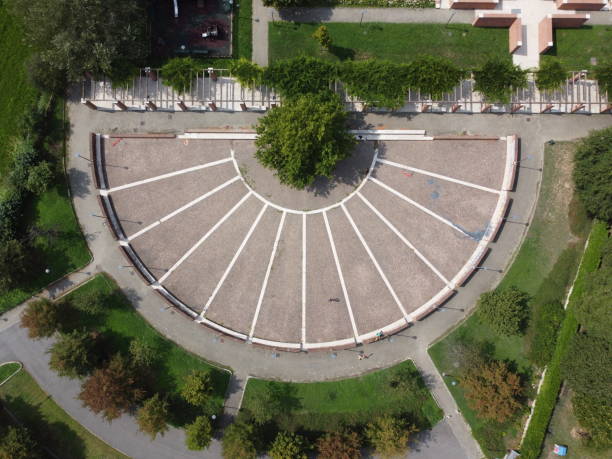 istock Aerial view of a park over Milan 1284630014
