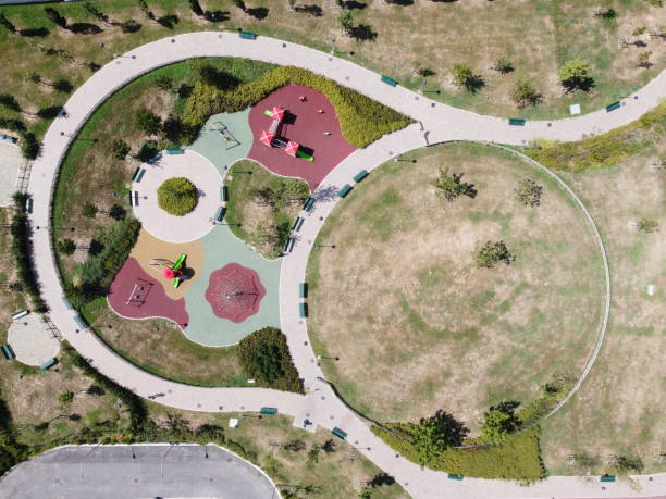 istock Aerial view of a playgounnd 1284630255
