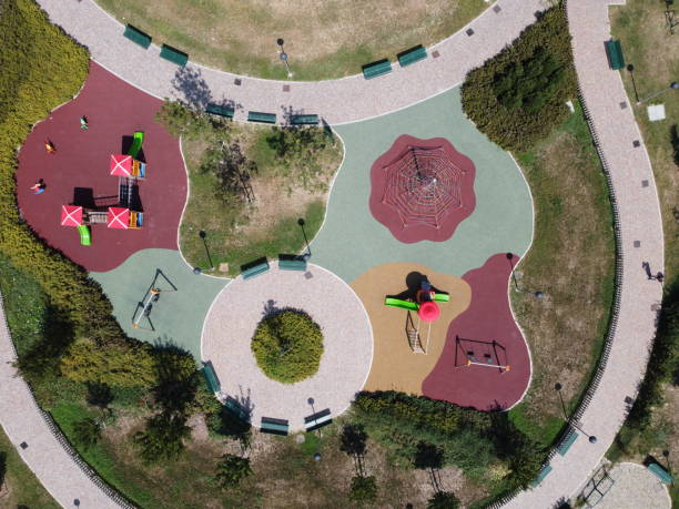 istock Aerial view of a playgounnd 1284630256
