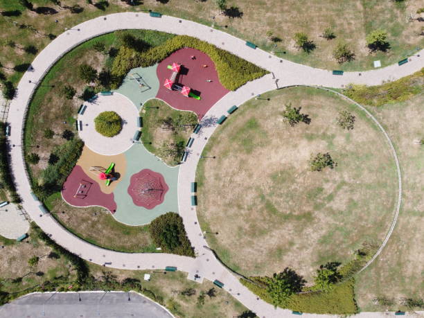 istock Aerial view of a playgounnd 1284630262