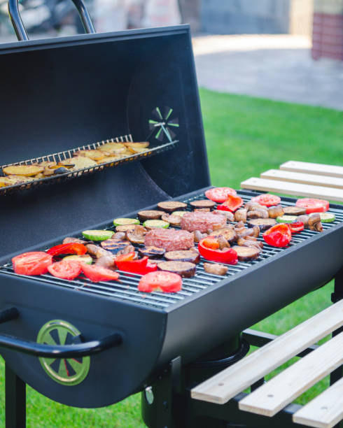 istock grilled vegetables and vegan cutlet 