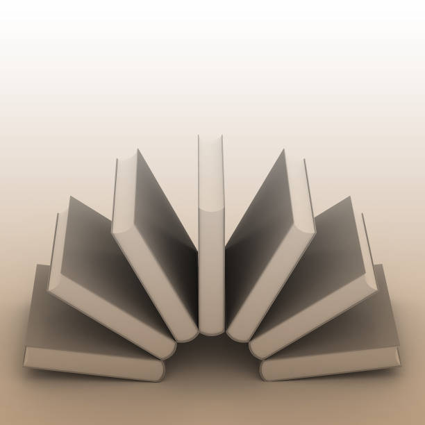 istock 3d Blank book cover over white background 1284649505