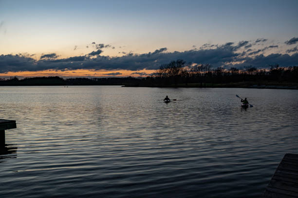 istock Canoeing in the lake 1284653748
