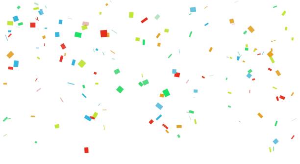 カラフル紙吹雪背景グラフィック素材 - confetti点のイラスト素材／クリップアート素材／マンガ素材／アイコン素材