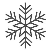 istock Snowflake solid icon, New Year concept, frozen winter flake symbol on white background, Snowflake icon in glyph style for mobile concept and web design. Vector graphics. 1284657968