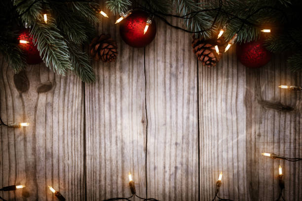 istock Vintage Christmas background with decorations 1284661981