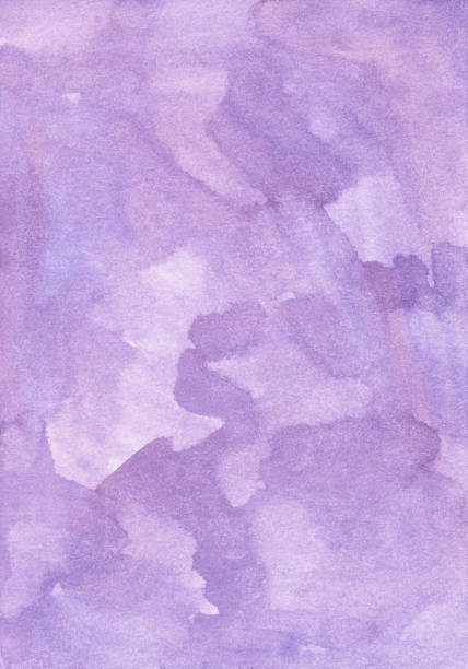 istock Watercolor light lavender background texture. Pastel purple aquarelle backdrop. 1284662041