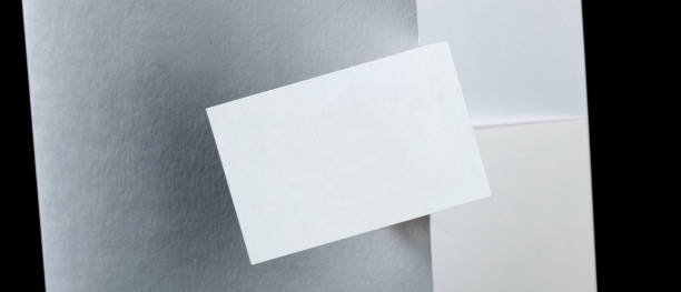 istock Business card and folder panoramick mock-up for a corporate style design presentation 1284663350
