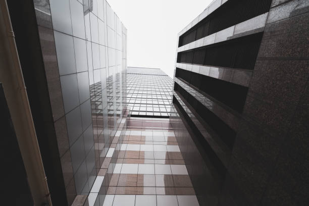 istock Exterior glass of urban skyscraper 1284663385