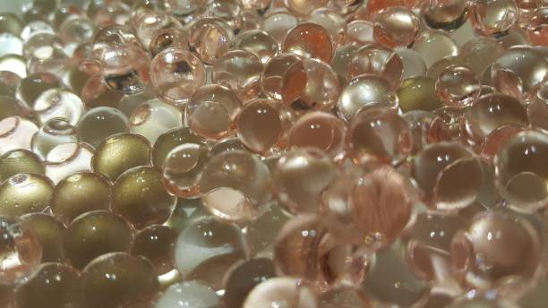 istock Closeup view with selective focus of shiny glittering orbeez 1284667198