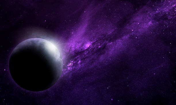 istock abstract space 3D illustration, 3d image, background, planets in space in the nebula and the radiance of stars 1284668414