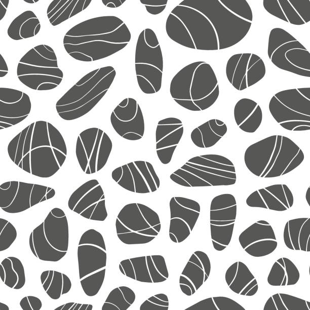 ilustrações de stock, clip art, desenhos animados e ícones de autumn pattern - circle of stones