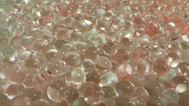 istock Closeup view with selective focus of shiny glittering orbeez 1284670423