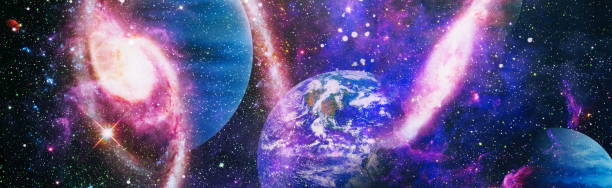 istock Dreamscape galaxy. Space background with red nebula and stars. Elements of this image furnished by NASA. 1284672646