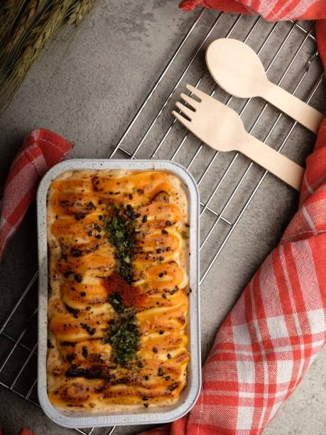Baked Mentai Egg Salmon Sushi