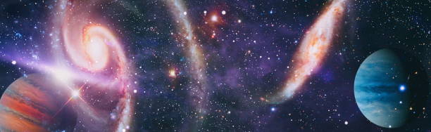 istock Dreamscape galaxy. Space background with red nebula and stars. Elements of this image furnished by NASA. 1284673791
